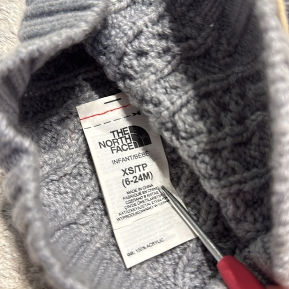 THE NORTH FACE Baby Beanie Minna Beanie + Head Mittens 6-24 Months - Picture 3 of 4